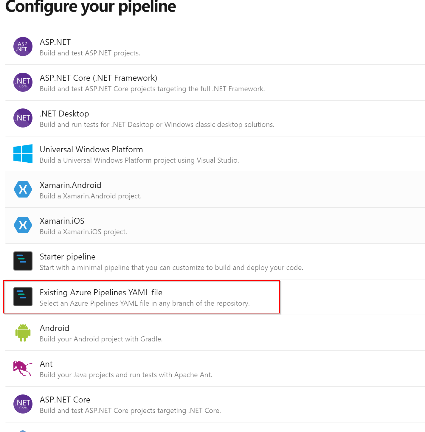 Configure your pipeline